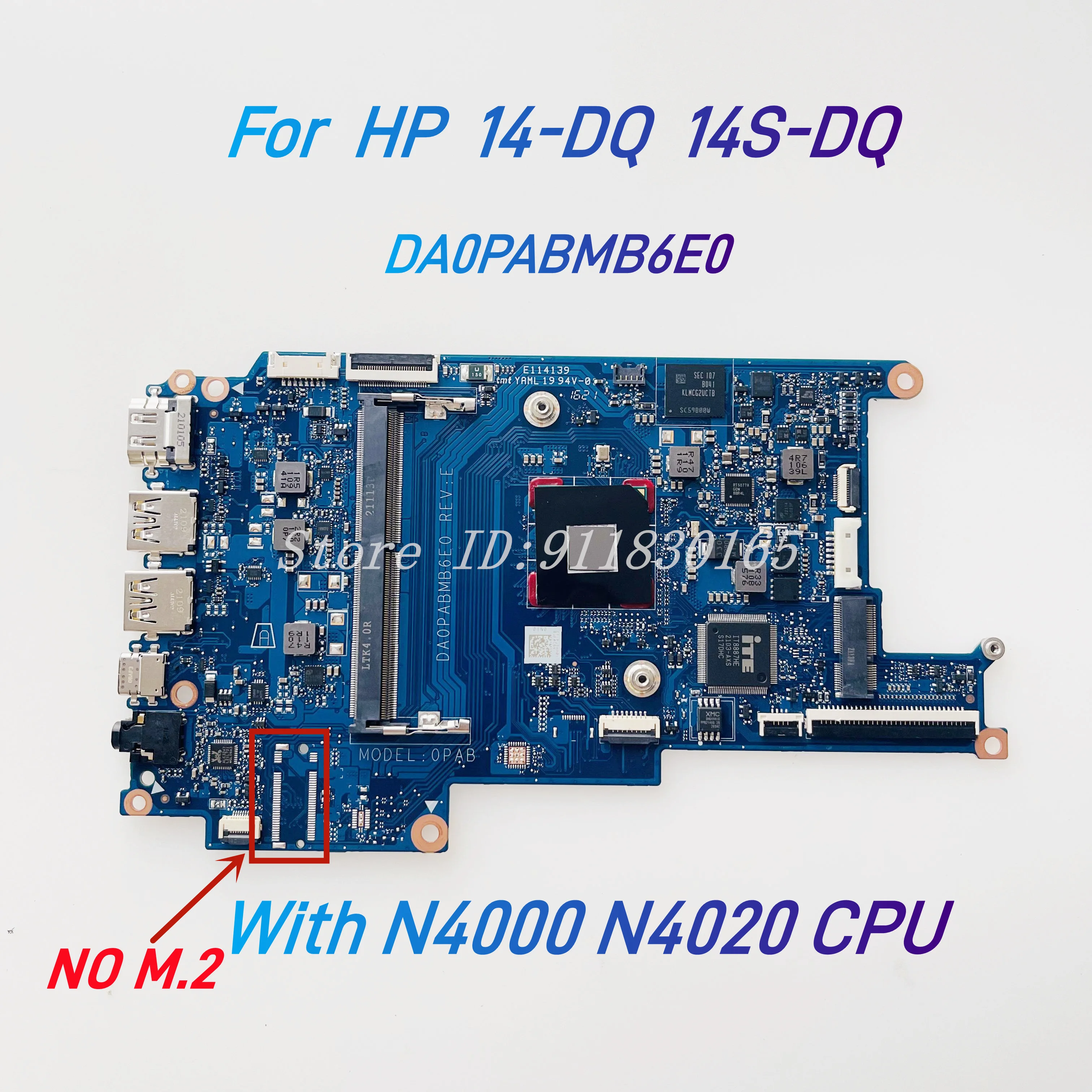 Carte Mère HP 595764-001 Pour Ordinateur Portable - Neuve Jamais Utilisée, Modèle LA-4951P