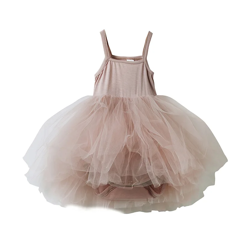 Summer Baby Girls Tulle One Piece Bodysuit
