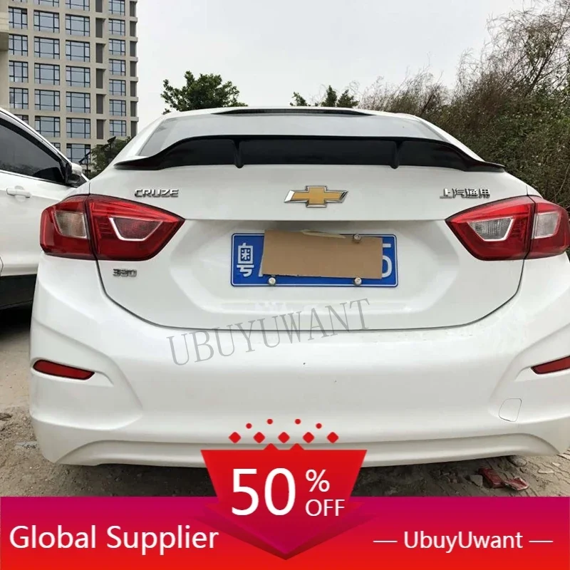 

Fit For Chevrolet Cruze 2017 2018 Car Styling High Quality Carbon Fiber Rear Spoiler Trunk Lip Wing