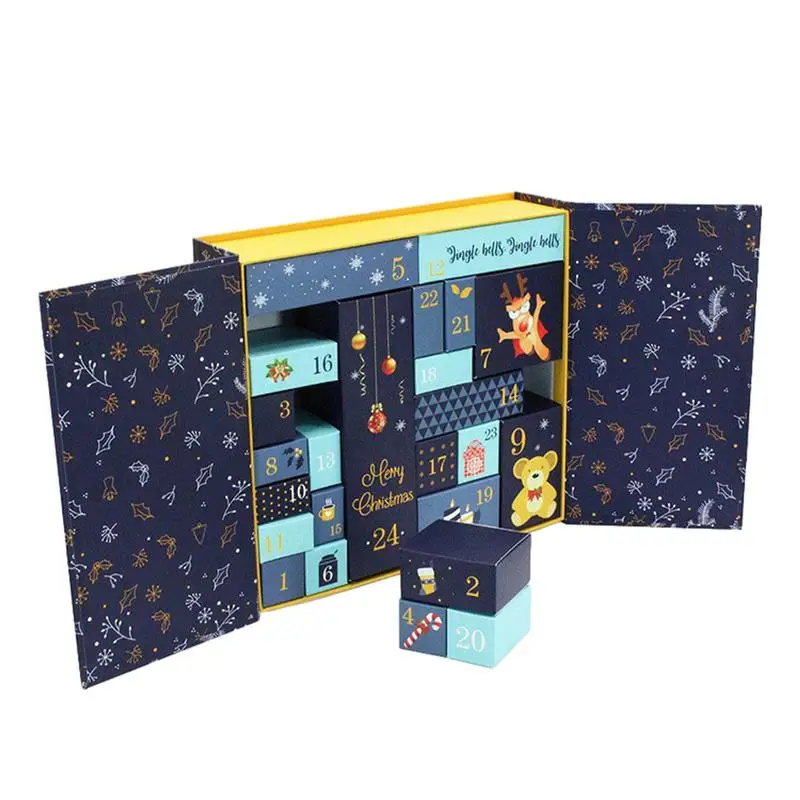 Christmas Advent Calendar Christmas Filling Box 24 Days Countdown Calendar Empty Gift Box For Kids Boys Girl
