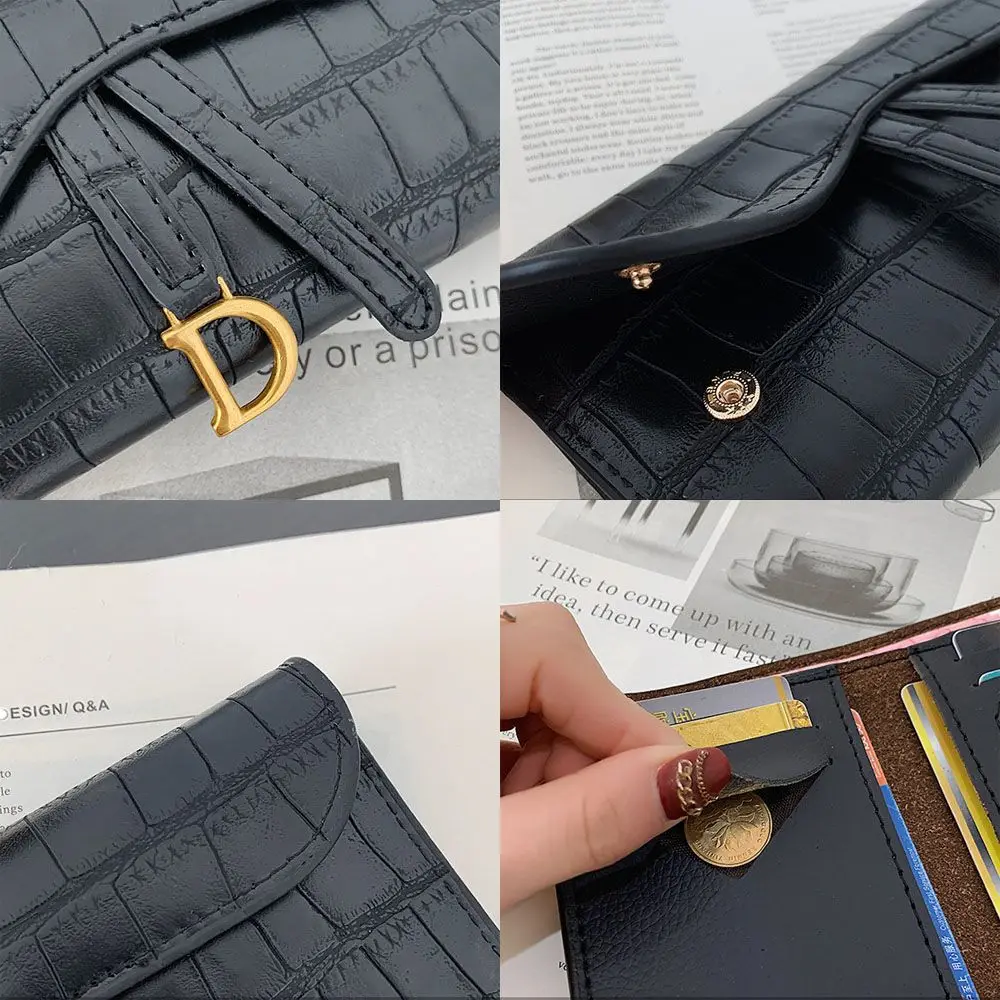Modna luksusowa Mini torebka na monety wielofunkcyjna portfel ze skóry PU portfel krótkie małe, wielkartkowe etui na karty damskie