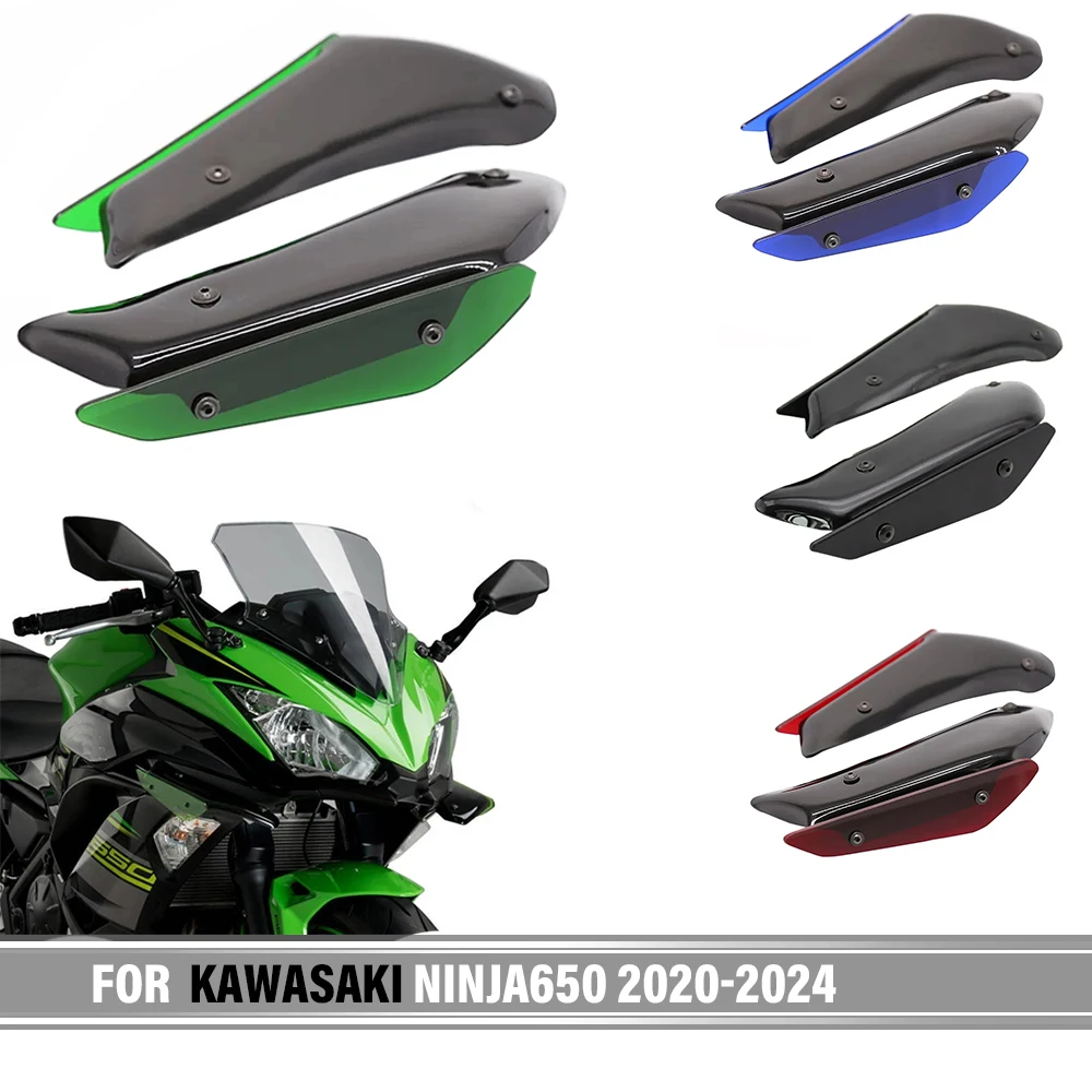 

For KAWASAKI NINJA 650 Ninja 650 2020-2024 2022 2023 Motorcycle Fairing Part Aerodynamic Wing Kit Fixed Winglet Fairing Wing