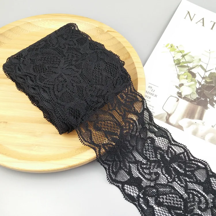 Élastique Bordure En Dentelle 15 Cm X 3 M - Ruban Décoratif à Coudre