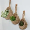 Wall-mounted Vegetable Basket Fruit and Sundry Basket Natural Wicker Weave Storage Basket Kitchen Storage Home Decoration 5