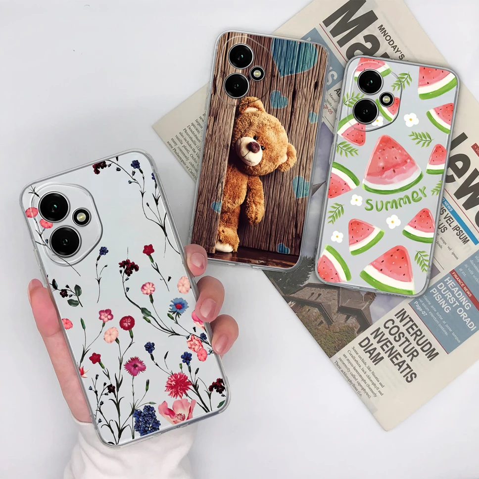 Cute Astronaut Transparent TPU Silicone Phone Case - High Quality Soft Back Cover