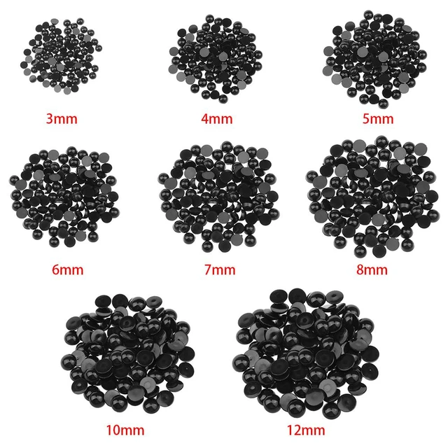 100pcs 4in1 Plastic Doll Eyes Nose DIY Safety Black Colorful Craft