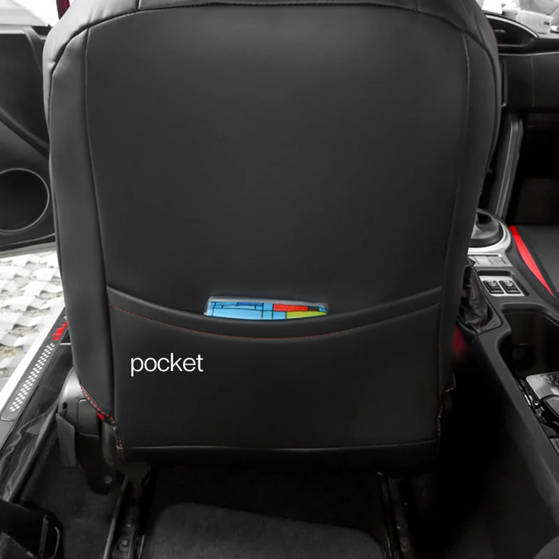 Toyota GR86 SUBARU BRZ 2013 2014 2015 2016 2017 2018 2019 맞춤형 카시트 커버 보호대 쿠션 패드 풀 서라운드 블랙