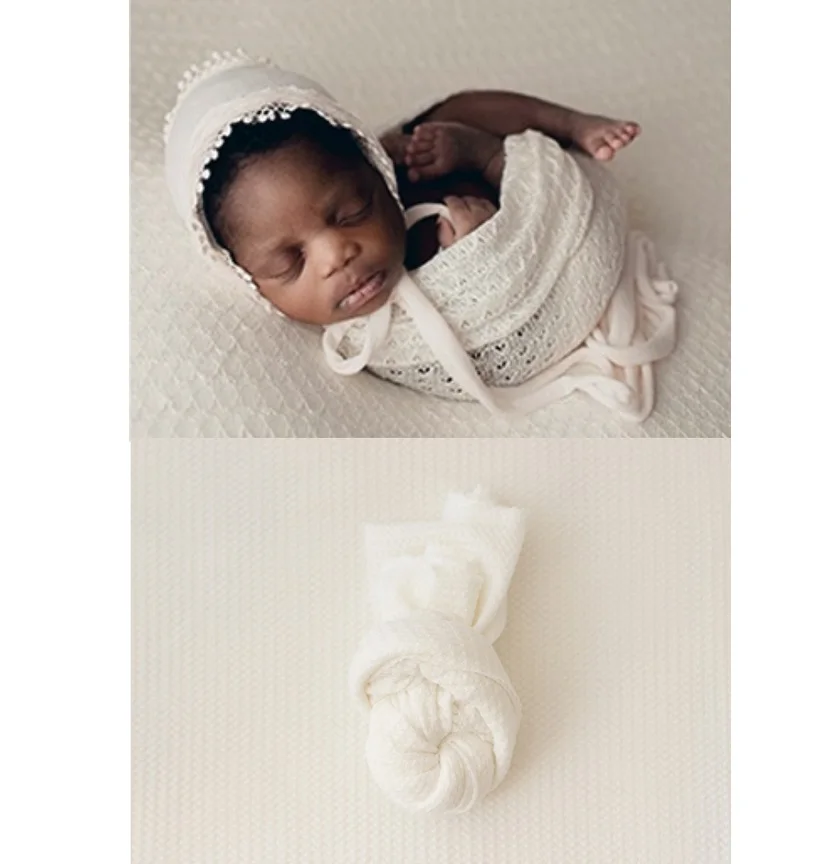 الوليد التصوير بطانية الطفل محبوك التقميط صورة خلف...