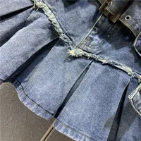 New Fashion Three Dimensional Strap Pocket Wash High Tooling Denim Skirt Women Y2K Summer Vintage Casual Joker A Skirt - Image 5