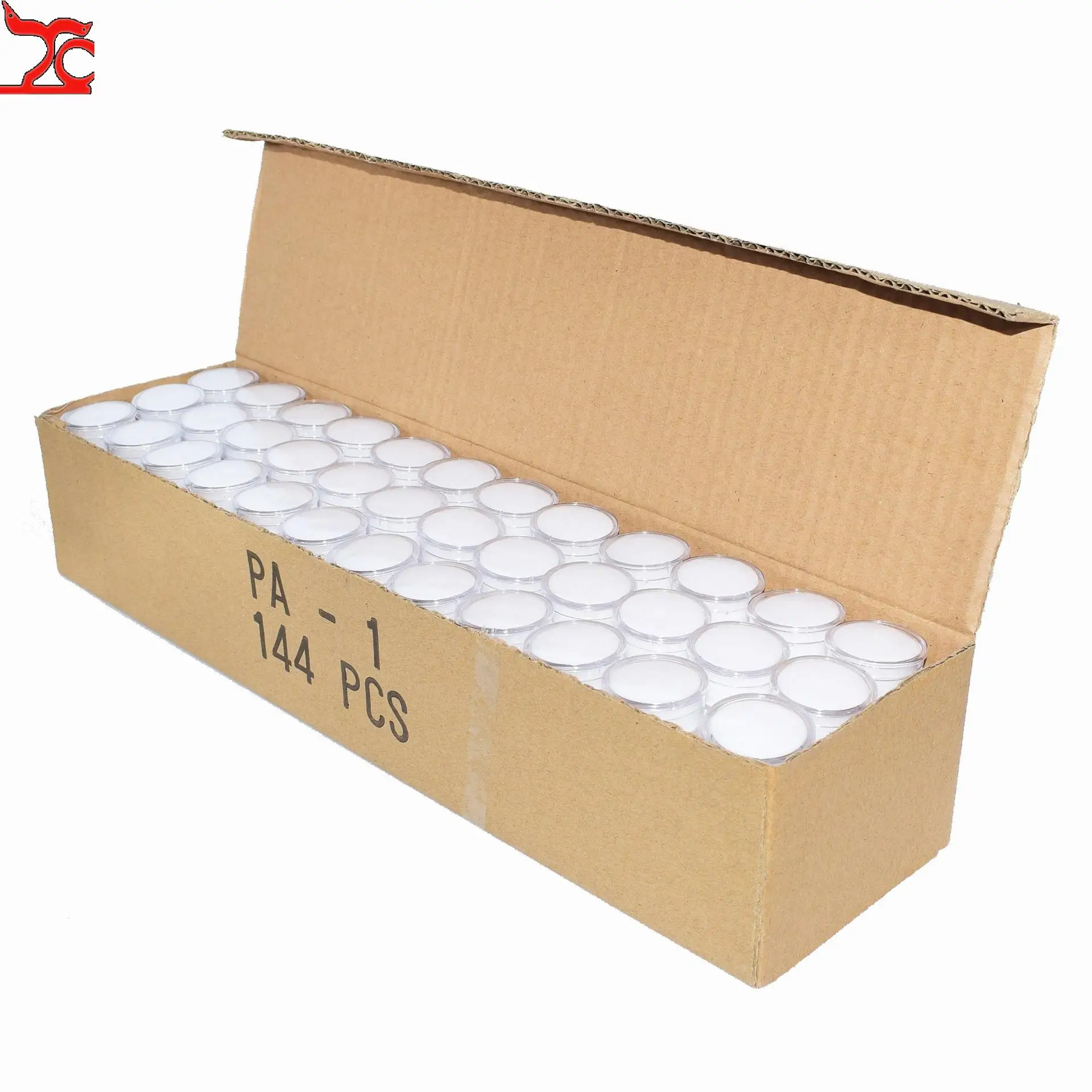 50Pcs/lot Clear Round Diamond Box Plastic Beads Jewelry Case Gem Storage Box Gemstone Jewelry Packaging Organizer Box
