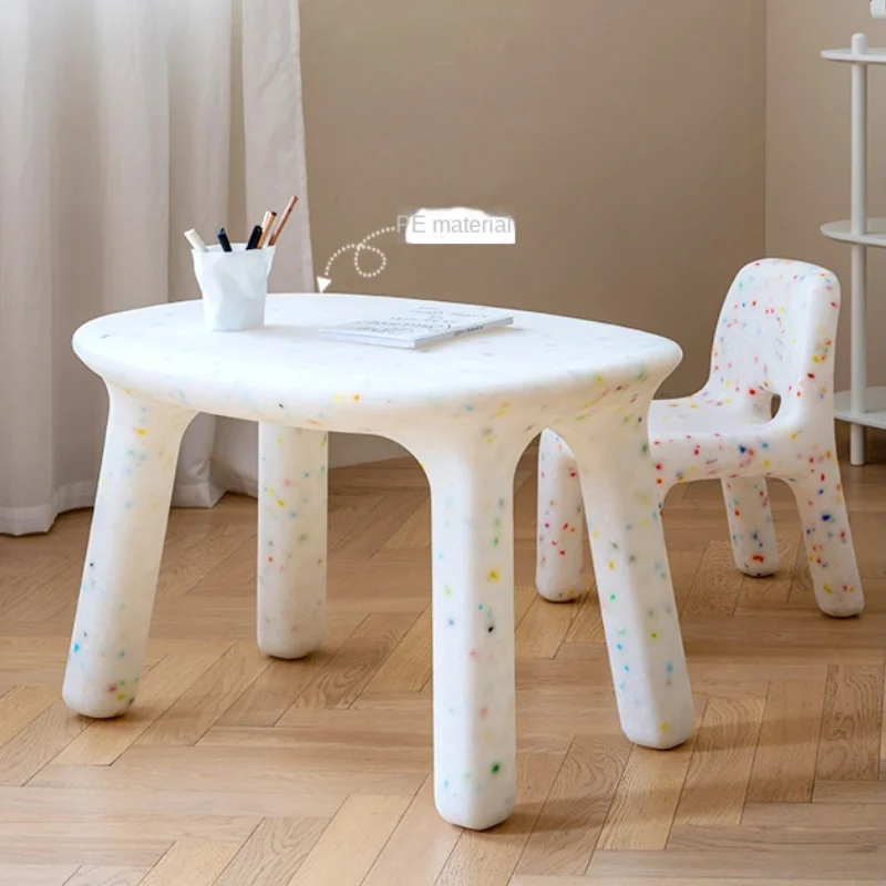 LazyChild Nordic Children's Study Table Ins Plastic Kindergarten Baby Cute Building Block Table Bedroom Desk