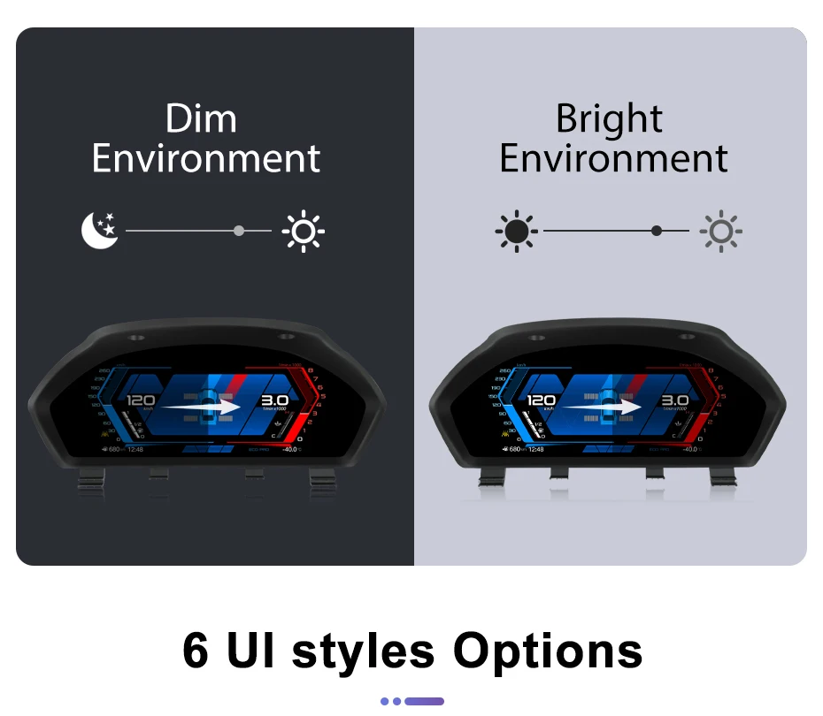 Junsun Digitales Kombiinstrument für BMW 3er 4er Serie F30 F31 F32 F33 F36 6er GT-F34 LCD Auto-Instrumentenanzeige Virtuelles Cockpit – Detail 13