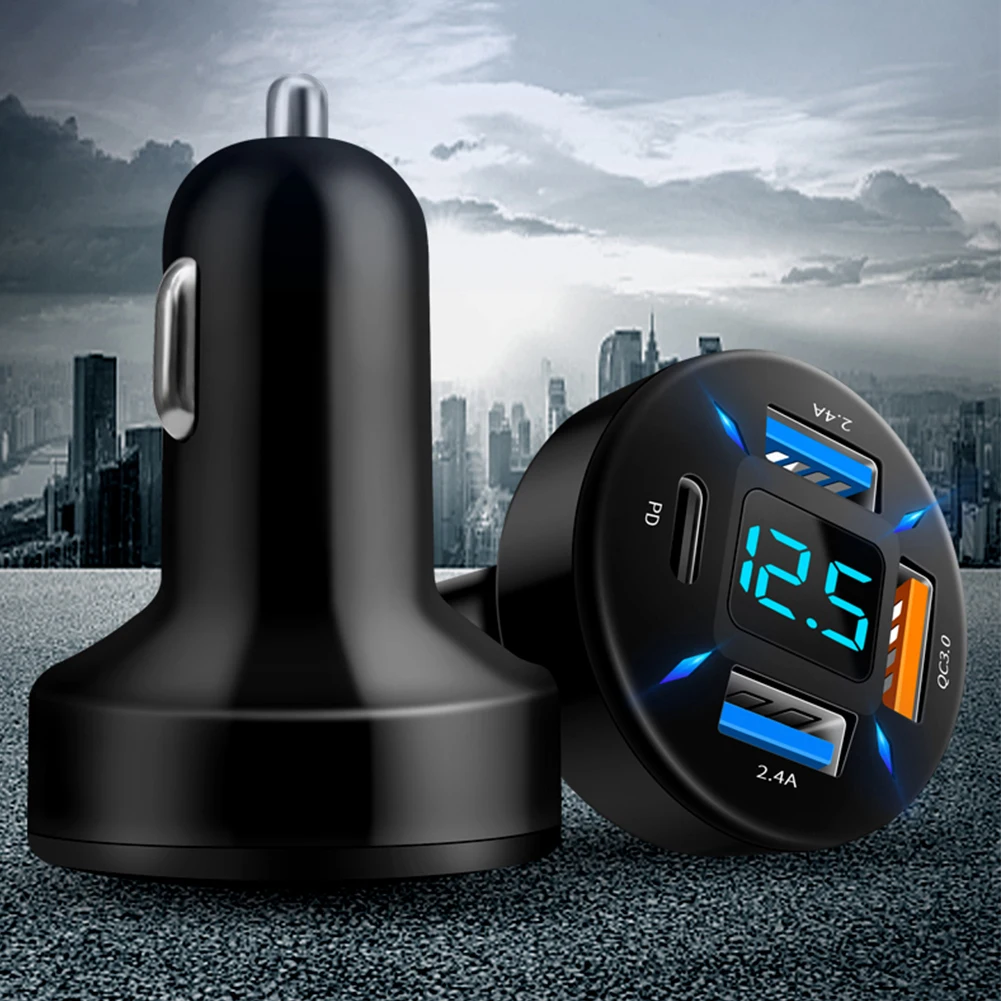  ð    LED а,  , 4 USB QC3.0  PD, 12V, 24V