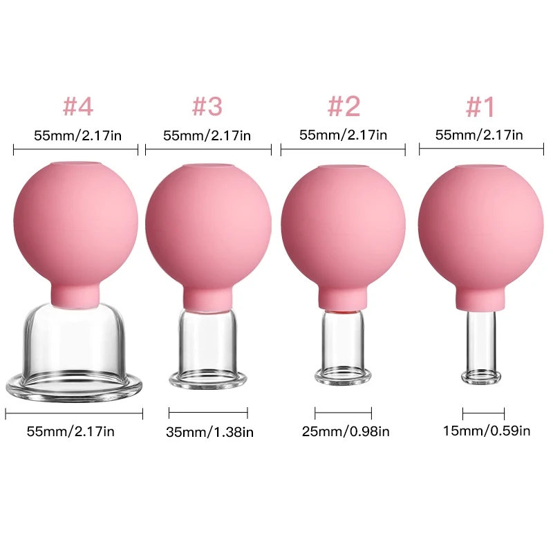 Rubber Massage Body Cups Vacuum Cupping Glasses Face Skin Lifting Body Facial Cups Anti Cellulite Chineses Cupping Therapy Tool 6