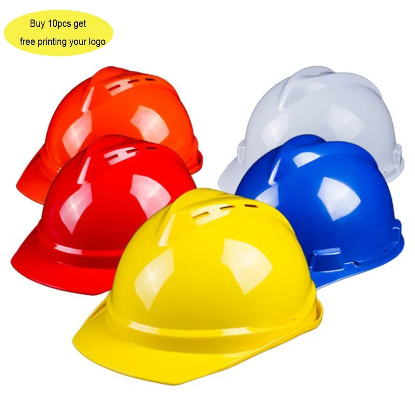 ESCAM Customize Safety Hard Hats Cap Breathable Construction Work Protective Helmets ABS Protect Rescue Helmets