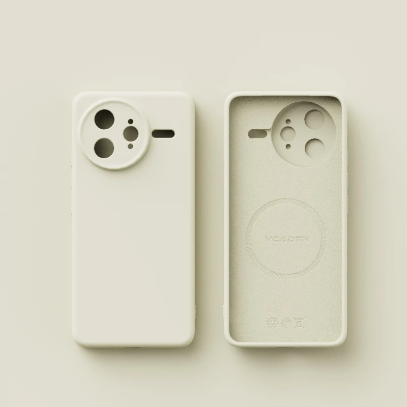 Liquid Silicone Shockproof Magnetic Wireless Charging Case - Solid Color Cover