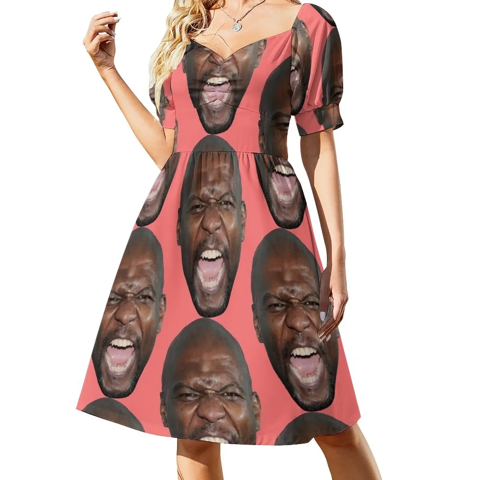 

Terry Crews Sleeveless Dress evening dress ladies Women's clothing party dress women elegant luxury women