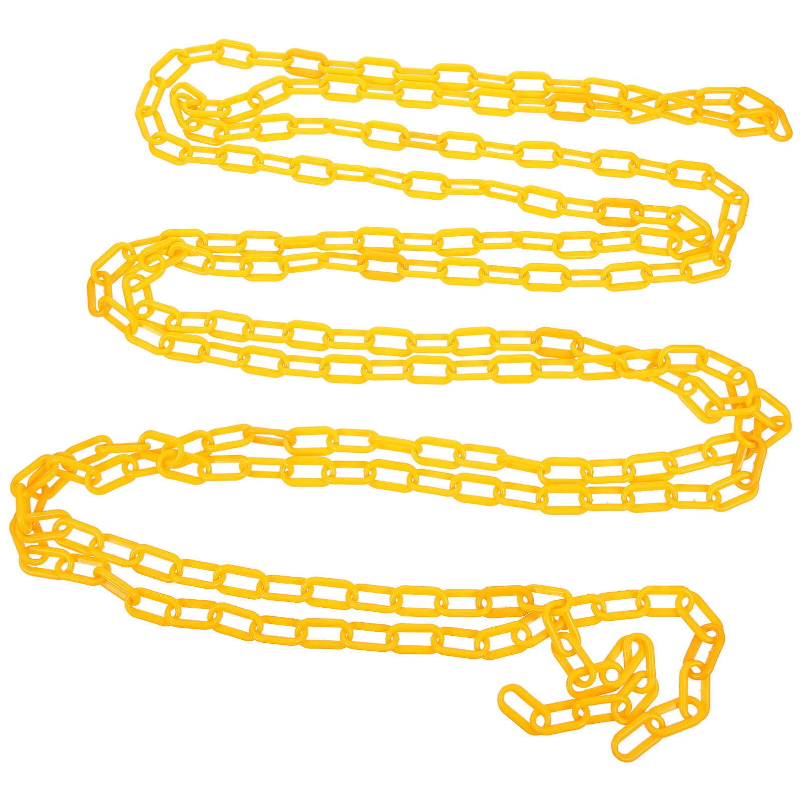 1 Roll 6M Plastic Safety Chain Sun Shield Plastic Chain Hangers Colored Barrier Belt for Construction Site