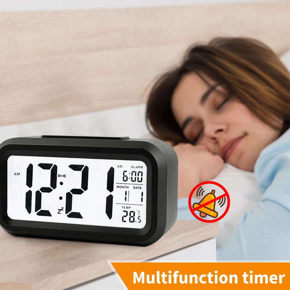 Snooze Function LED Digital Alarm Clock