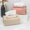 1 Household Pu Leather Tissue Box, Desktop Decoration, Suitable For Dining Room, Living Room, Kitchen, Tissue Storage Box 1