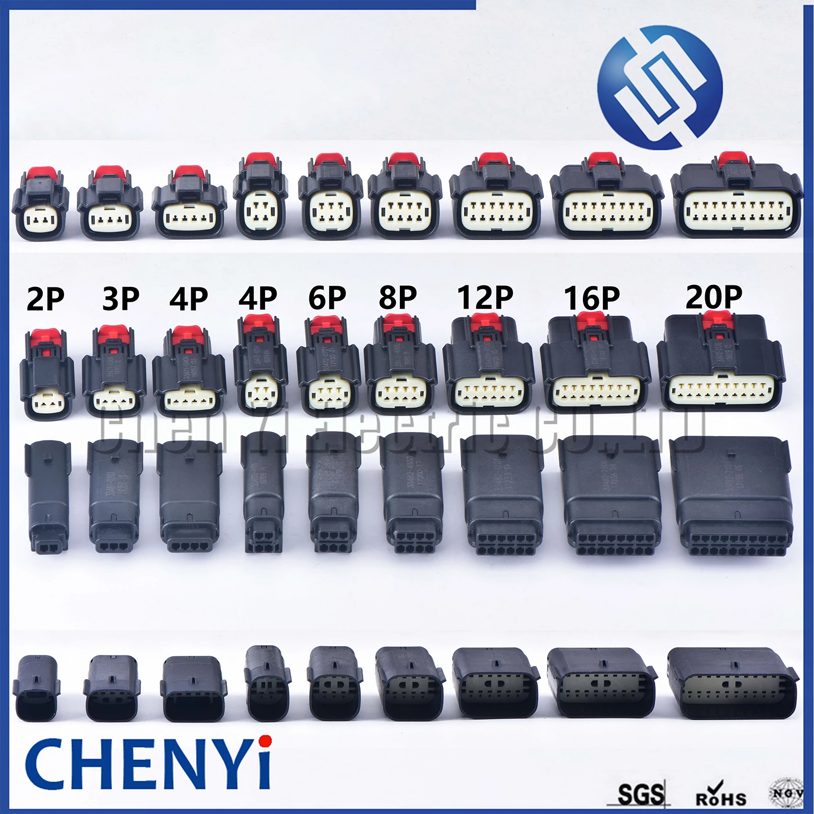 Автомобильный водонепроницаемый разъем Molex 2 3 4 6 8 12 16 20 Pin для Ford BUICK Chevrolet 33471-0301 |