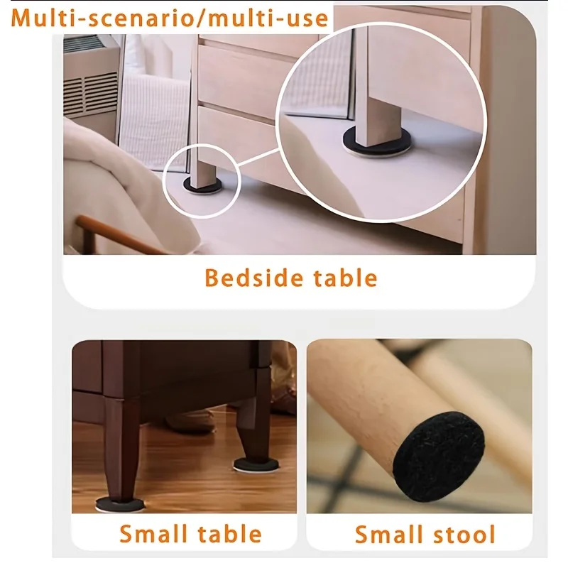 Felt Furniture Slider Pads - Non-Slip Floor Protectors