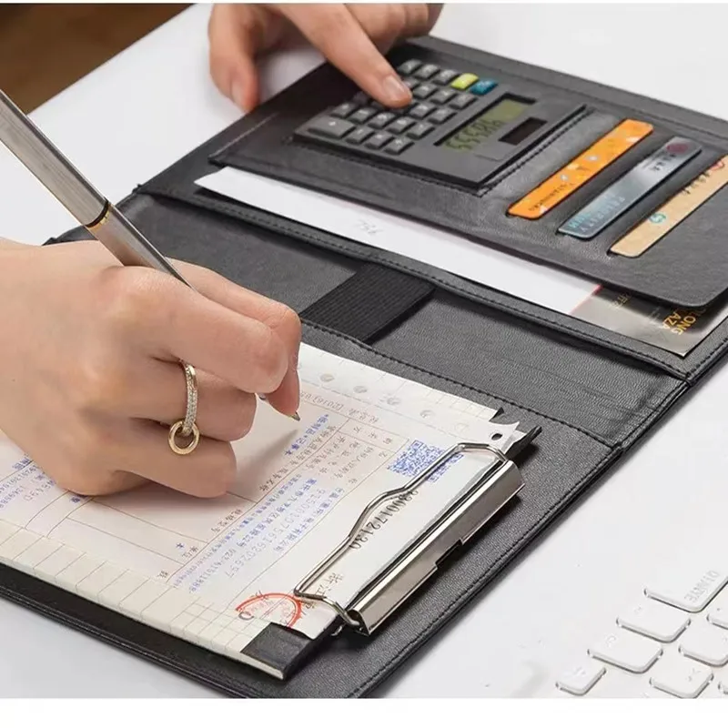multi-functional A5 filing folder business manager contract folder office paper clipboard writing pad notepad calculator