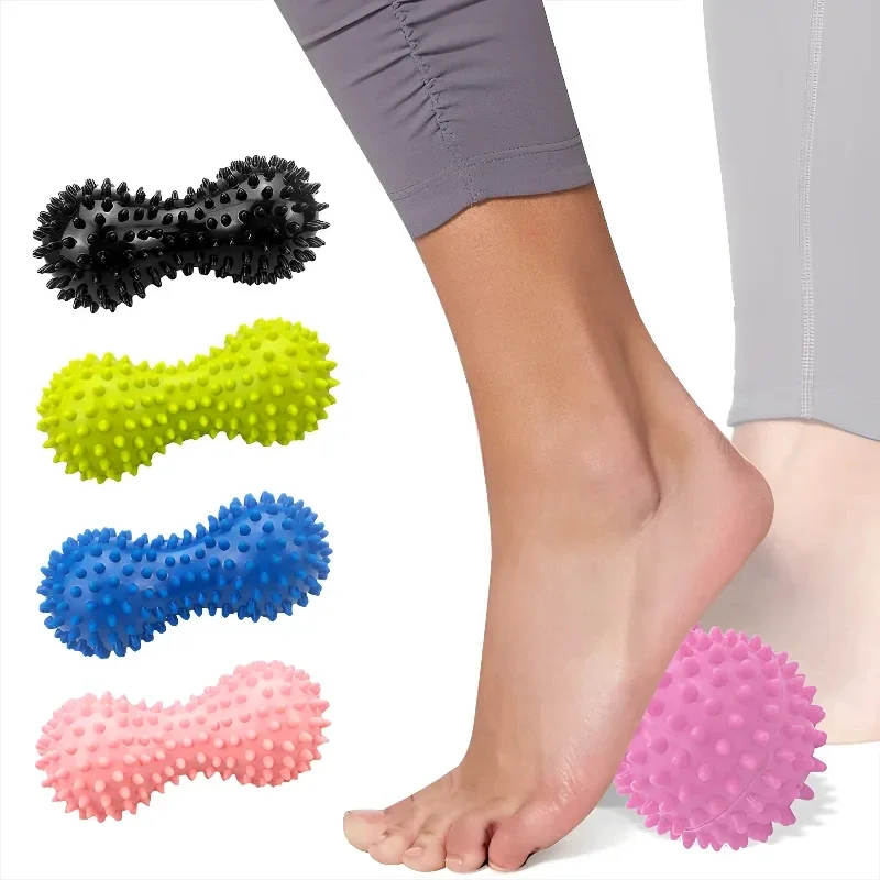 Muscle Pain Stress Training Peanut Massage Spiky Ball Foot Massager Relaxation Myofascial Balls For Plantar Trigger