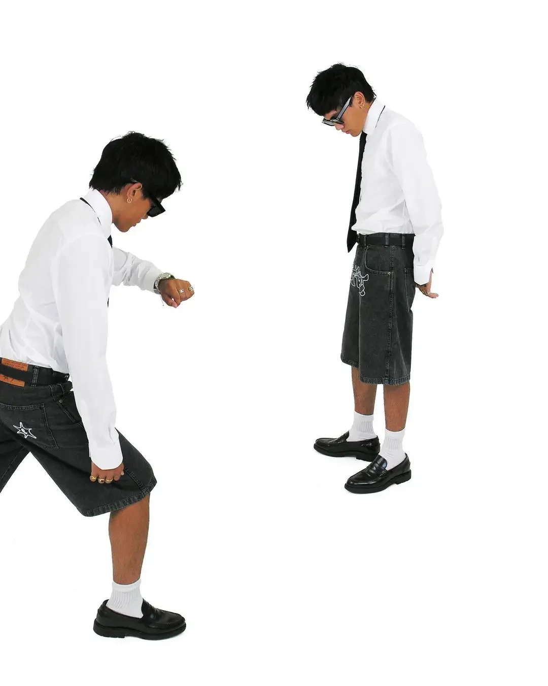 Y2K Shorts Hip Hop Denim Gym Shorts Men's Women's Summer New Harajuku Fashion Casual Punk Rock Gothic Men Basketball