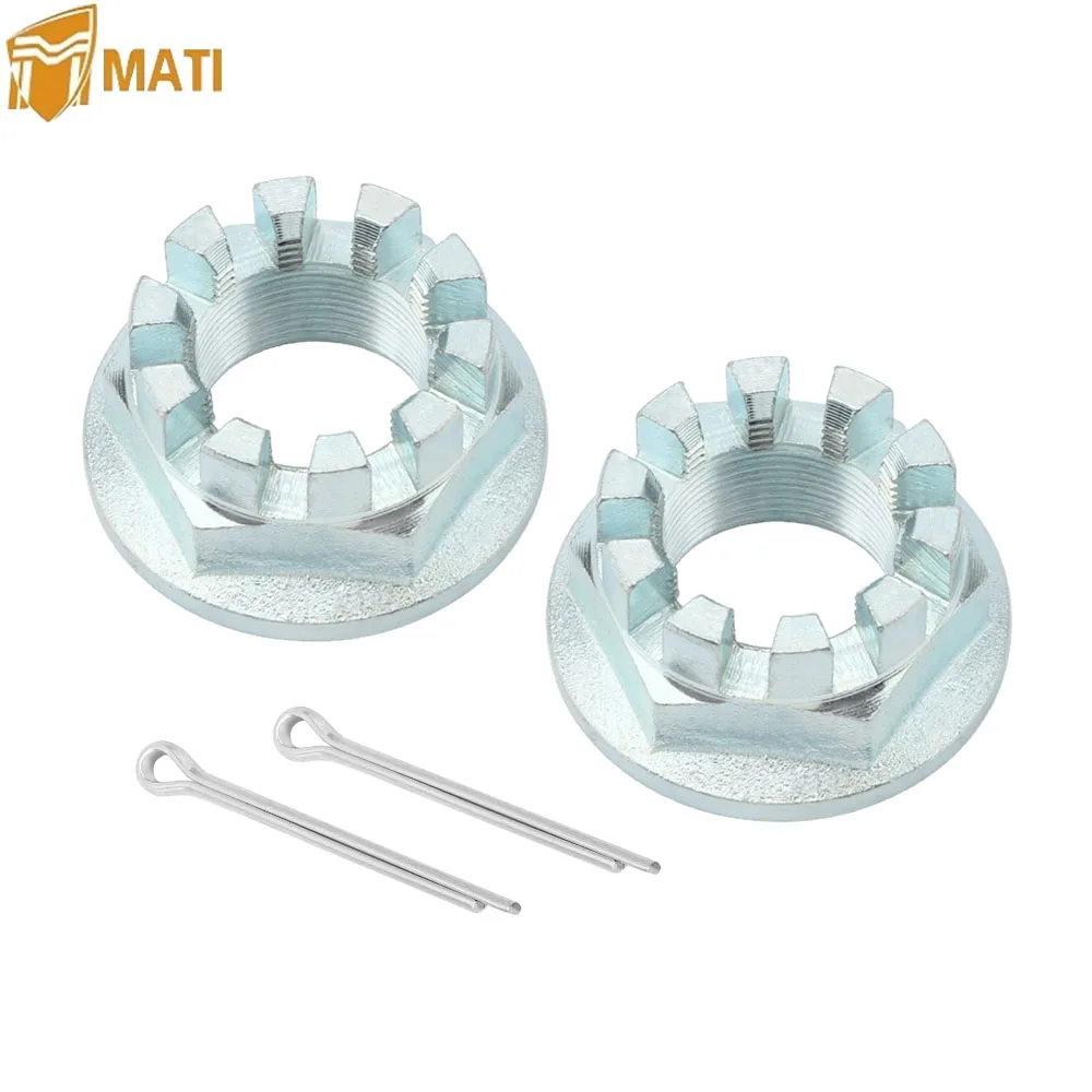 

MATI Rear Axle Nuts for Honda Rancher 350 400 420 Foreman 400 450 500 520 Recon 250 Rubicon 500 520 Rincon 650 680