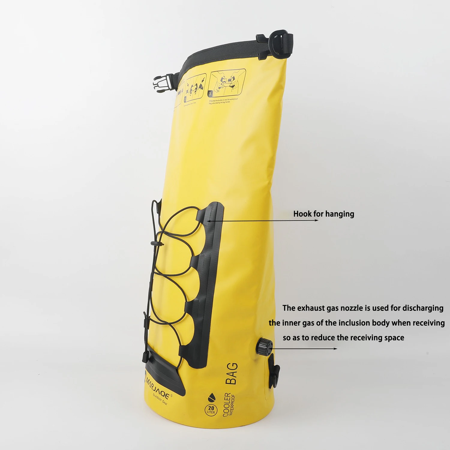 Outwear Waterproof Backpack Camping Drybag Backpack Dry Bag Backpack for Men and Women with Roll Top Closure Dry Sack Packs 20L