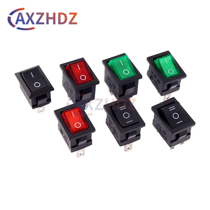 10PCS Switch ON-OFF KCD1 15*21mm 2/3/4/6Pin Ship Type Switch 6A 250V ...