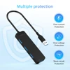 Goelely USB 3.0 HUB 4 USB 3.0 Ports High Speed Data Transfer USB HUB USB2.0 Extender Hub Splitter for Laptop Desktop 4-in-1 HUB 4