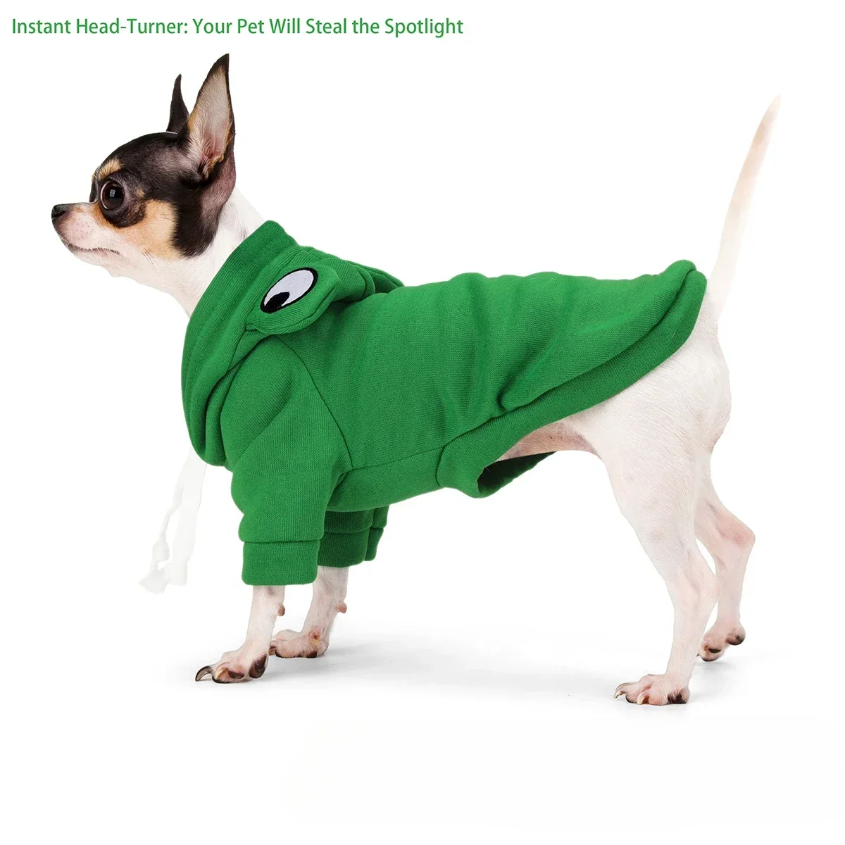 Dog Clothes Frog Transformation Hoodie Frog Shape Dog Cat Coats Winter Warm Cosplay Costume Pet Clothes Hooded Sweatshirt pet clothes