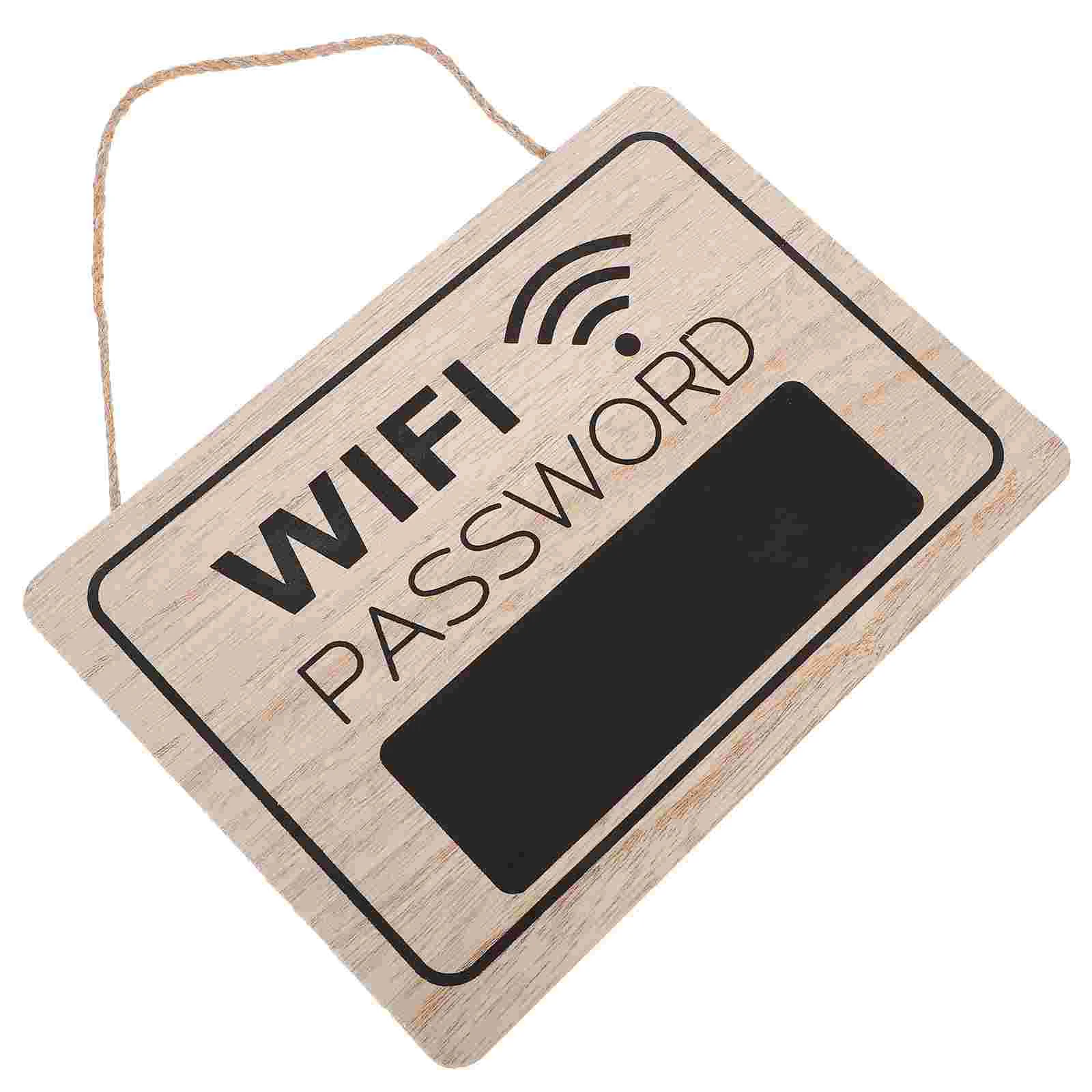 

Wifi Password Sign Pendant Wifi Sign Wood Sign for Shopping Mall Wood Sign