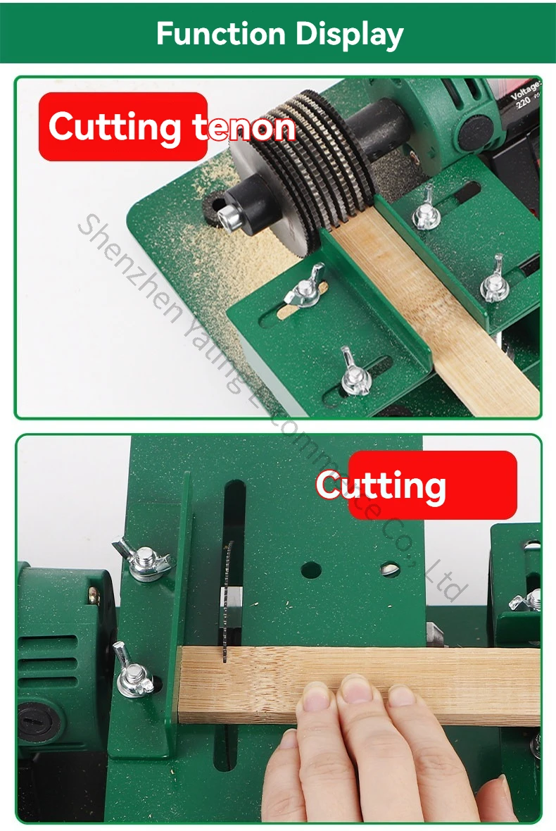 Table Saw Cutting, Carving, Punching, and Mortising Machine, Round Tenon and Mor