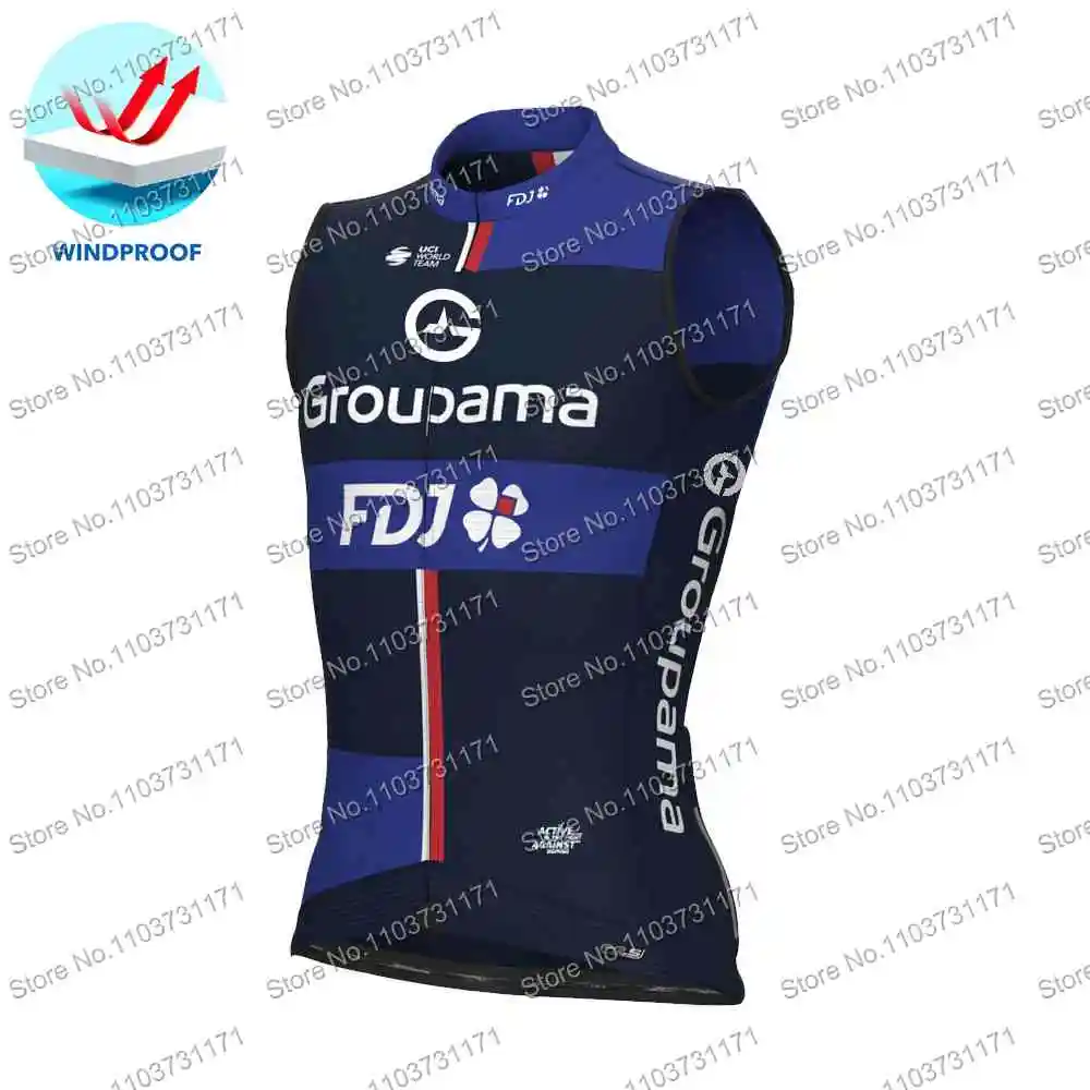 Team FDJ Cycling Jersey Set Long Sleeve France Cycling Clothing Mens Winter Thermal Bike Jacket Suit Bicycle Bib Tights