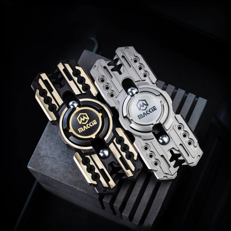 

MACKIE Gluttony Seven Deadly Sins Series 2-2 Page Fidget Spinner Titanium Alloy Limited Antiestresjuguete Gyroscope Fidget Pad