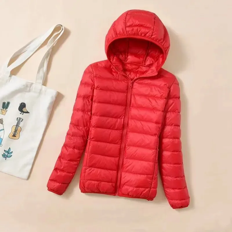 2026 New Spring Autumn Women Ultralight Thin Down Jacket White Duck Down Jackets Warm Winter Coat Parka Female Portable Outwear