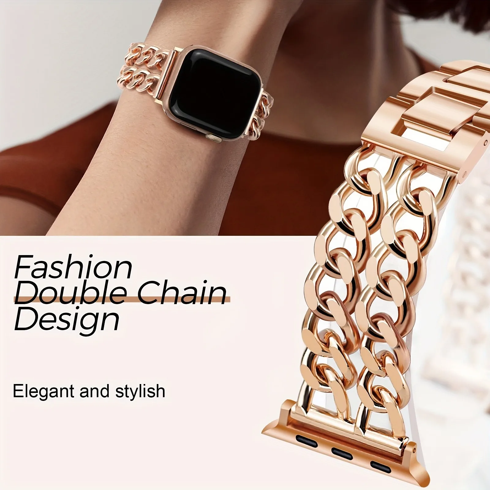 Elegant Women's Adjustable Chain Bracelet Strap
