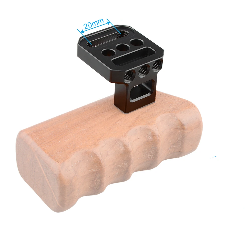 Vertical Connection Mount Camera Handle Adapter With 1/4"-20 Mounting Studs For