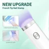 New Nailpop UV Light with Stanp Handheld Mini Nail Cure Lamp with Silicone Stamper Nail Dryer Fast Curing for Gel Polish Glue 3