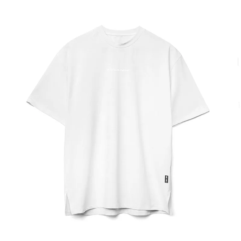 

Свободная футболка большого размера с коротким рукавом быстросохнущая Спортивная футболка с круглым вырезом