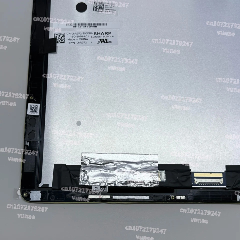 For Dell Latitude 7200 2-in-1 Display LQ123N1JX35 12.3'' FHD