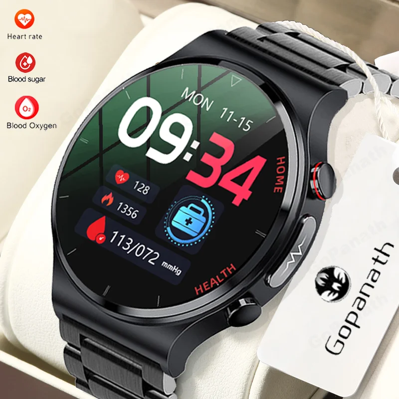2023 New Ecg+ppg Smart Watch Men Sangao Laser Health Heart Rate Blood
