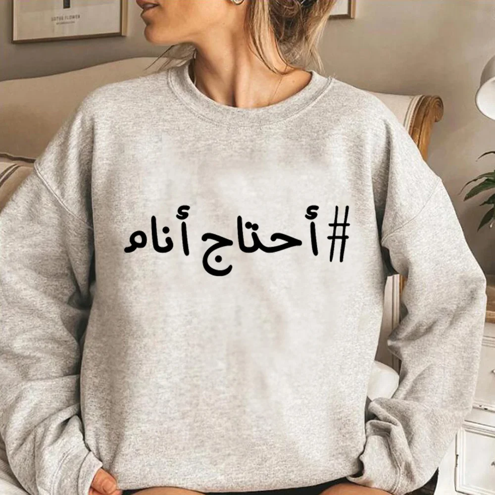 

Algeria hoodies women y2k aesthetic 90s long sleeve top vintage pulls women japanese clothes