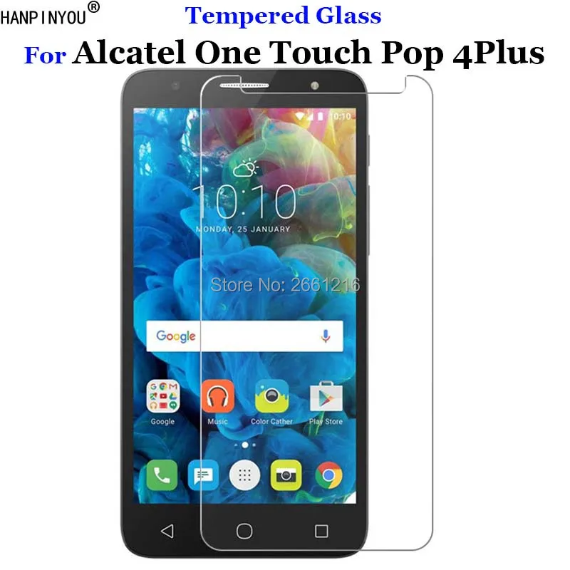Закаленное стекло 9H 2.5D Премиум-класса для Alcatel POP 4 Plus Защитная пленка One Touch + 5056 5