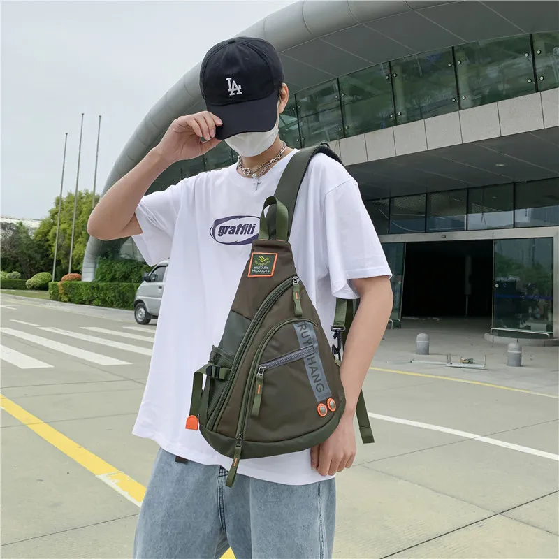 Outdoor Hip Hop Techwear Style Sling Bag Men Women Multifunction Waterproof Travel School Bag Motorcycle Sport Crossbody Bag 2
