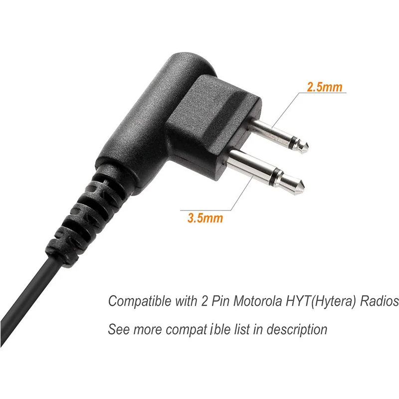 RISENKE Headset Walkie Talkie Earpiece with Mic for Motorola CP250,CP300,CP450,CP450LSCLS1110,CLS1410,CLS1413,GP300,GP308