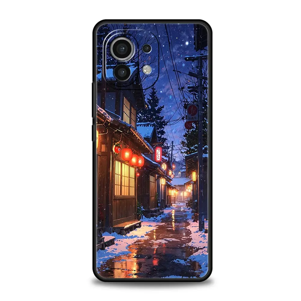 Japanese Anime Landscape Art Soft TPU Phone Case
